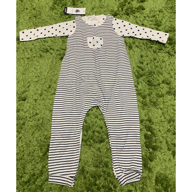 PETIT BATEAU(プチバトー)の【最終価格】PETIT BATEAU ロンパースセット 80cm キッズ/ベビー/マタニティのベビー服(~85cm)(ロンパース)の商品写真