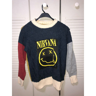 ヒステリックグラマー(HYSTERIC GLAMOUR)の【リメイク】Nirvana ニット・セーター(ニット/セーター)