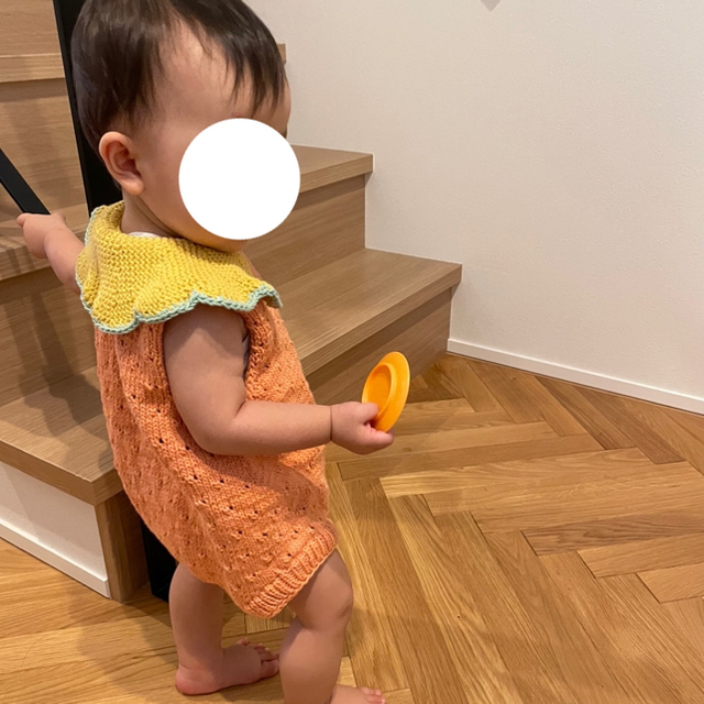 kalinka kidsカリンカキッズ ニットロンパースの通販 by mar's shop kalinka kidsカリンカキッズ ニットロンパースの通販 by mar's shop