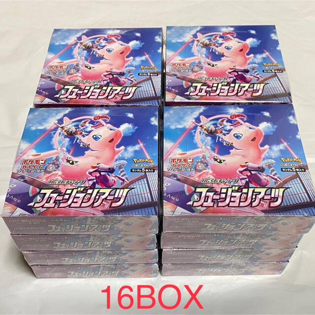 最新な - ポケモン ポケモンカード シュリンク付き 未開封 新品 16BOX フュージョンアーツ Box/デッキ/パック 最新な - ポケモン ポケモンカード シュリンク付き 未開封 新品 16BOX フュージョンアーツ Box/デッキ/パック