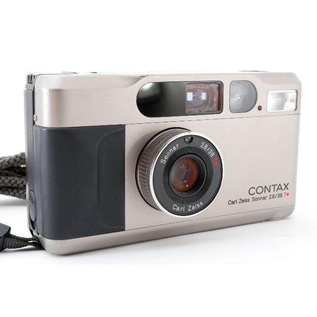 CONTAX T2 チタンクローム スマホ/家電/カメラのカメラ(フィルムカメラ)の商品写真