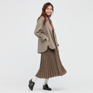 ユニクロ(UNIQLO)のUNIQLOブラッシュドジャージーシャツジャケット(カーディガン)