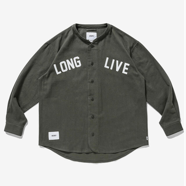 WTAPS 21AW LEAGUE LS オリーブ L ベースボール シャツ 【特価】 19600