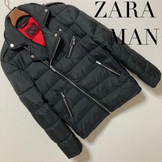 ザラ(ZARA)の美品 完売品◆ZARA MAN ザラ マン◆ライダース 中綿 ダウンジャケット(ダウンジャケット)