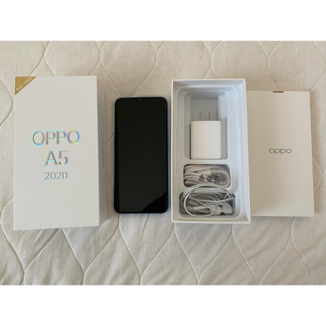 【美品】OPPO A5 2020 64GB ブルー  SIMフリー　モバイル