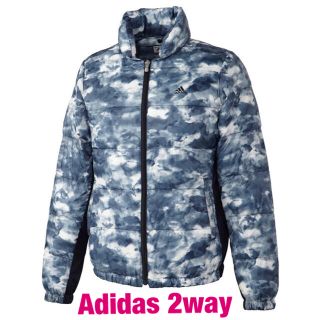 アディダス(adidas)のアディダス Adidas 2way マーブルダイプリント モルカルジャケット (ダウンジャケット)