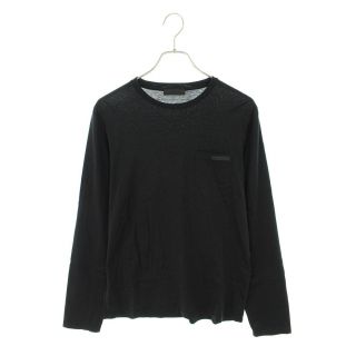 プラダ(PRADA)のプラダ UJL879 ミニロゴ長袖カットソー S(Tシャツ/カットソー(七分/長袖))