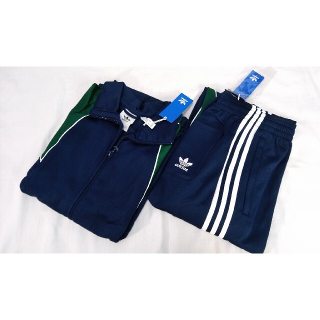 adidas(アディダス)の新品 XL adidas originals ジャージ 上下 紺×緑 メンズのトップス(ジャージ)の商品写真