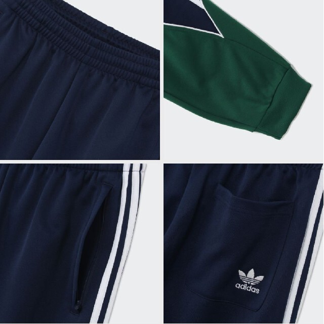 adidas(アディダス)の新品 XL adidas originals ジャージ 上下 紺×緑 メンズのトップス(ジャージ)の商品写真