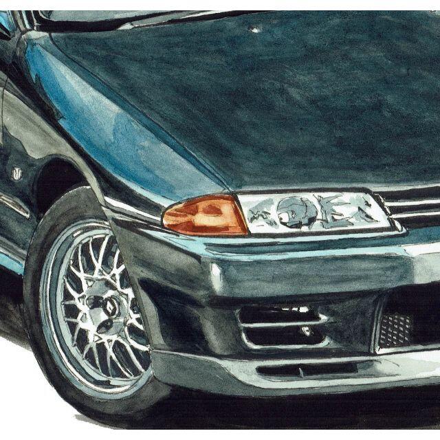 NC-824 GT-R R32/C210限定版画サイン額装作家平右ヱ門 4