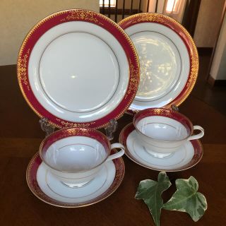 ノリタケ(Noritake)の【美品】ノリタケ★ゴールドミア★トリオ　ペア(食器)