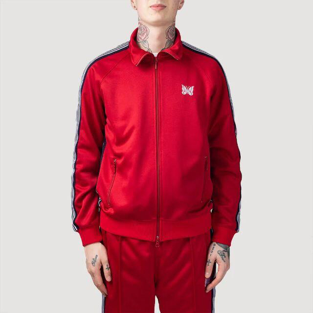 Needles - 19ss Needles トラックジャケット L レッド 美品 タグ付きの