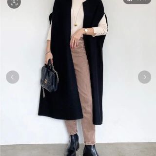 ザラ(ZARA)のmyu カシミヤ混　ロングベストコート(ベスト/ジレ)