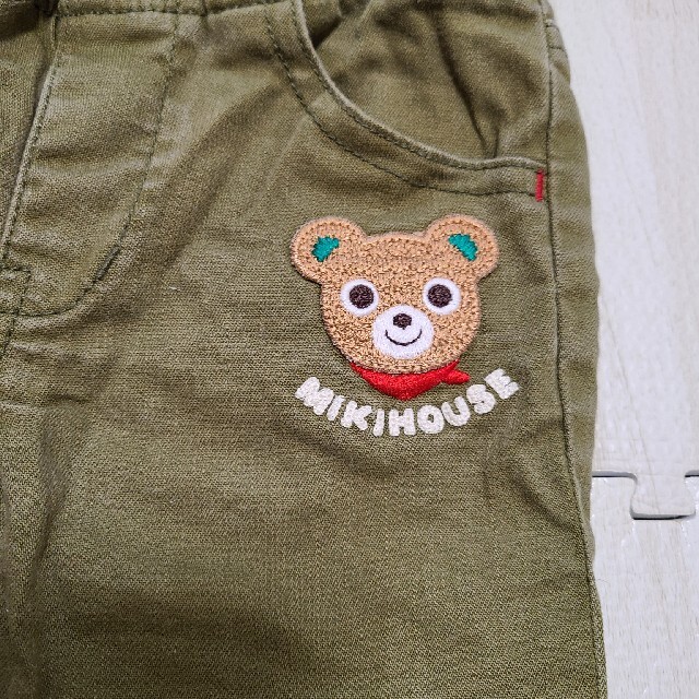 mikihouse(ミキハウス)のミキハウス　パンツ　カーキ　90 キッズ/ベビー/マタニティのキッズ服男の子用(90cm~)(パンツ/スパッツ)の商品写真