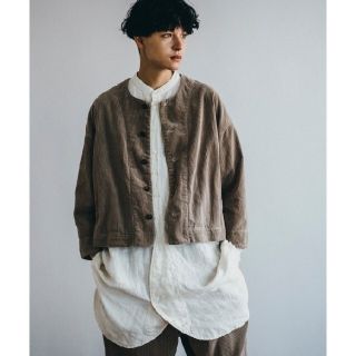 ネストローブ(nest Robe)のネストローブ♡コーデュロイショートジャケット(ノーカラージャケット)