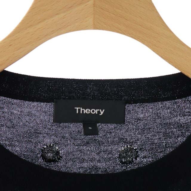 theory(セオリー)のセオリー 19SS ドットニット セーター 長袖 水玉 S 黒 白 レディースのトップス(ニット/セーター)の商品写真