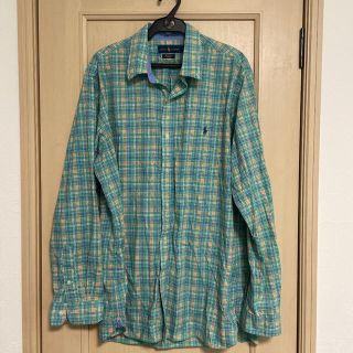 ラルフローレン(Ralph Lauren)のラルフローレン  2XL-3XL ライトグリーン　チェックシャツ(シャツ)