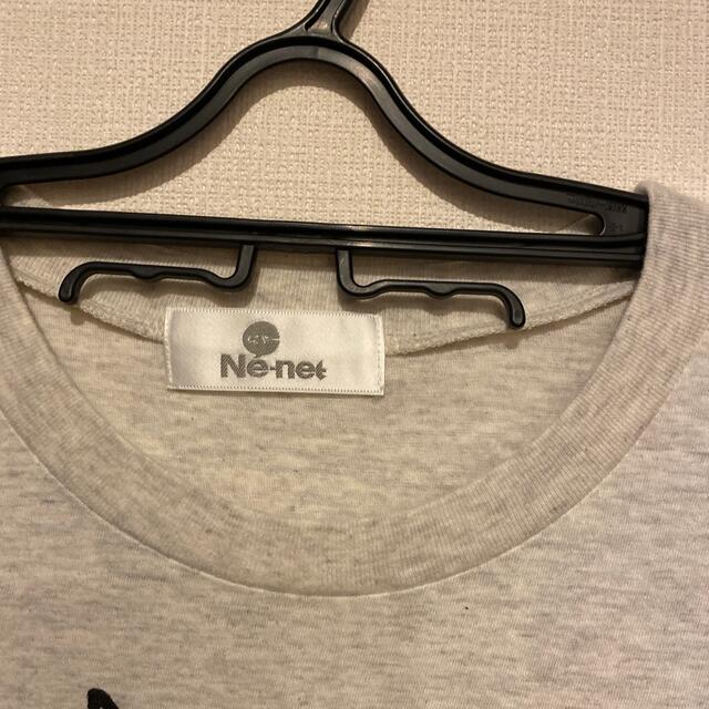 Ne-net(ネネット)のNN-net にゃーTシャツ（size 2.薄いグレー）１枚 レディースのトップス(Tシャツ(半袖/袖なし))の商品写真