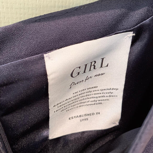 GIRL(ガール)のGIRL パーティードレス/M【ネイビー】 レディースのフォーマル/ドレス(ロングドレス)の商品写真