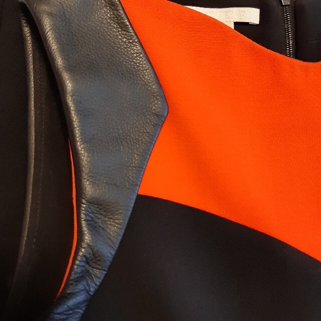 ANTONIO BERARDI アントニオベラルディ ペプラム ドレス レザー
