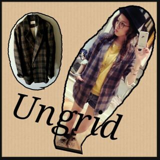 アングリッド(Ungrid)のﾁｪｯｸﾛﾝｸﾞJK(テーラードジャケット)