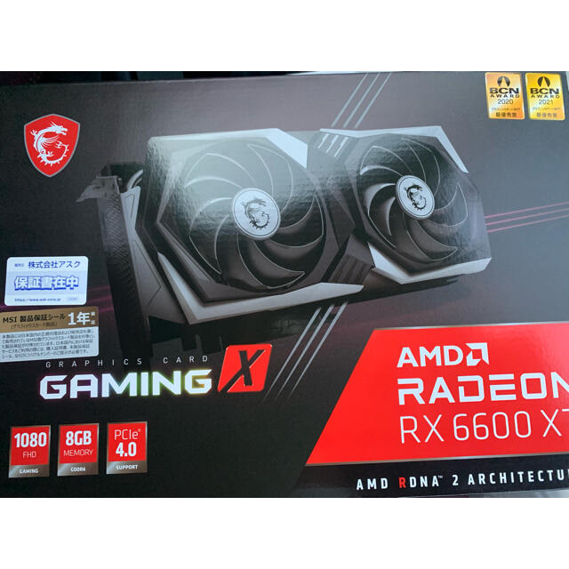 【新品未開封】MSI RADEON RX6600XT