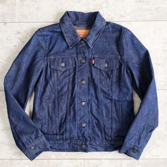 毛100％袖裏リーバイス Levi's ☆ USA製 デニム ジャケット Gジャン S