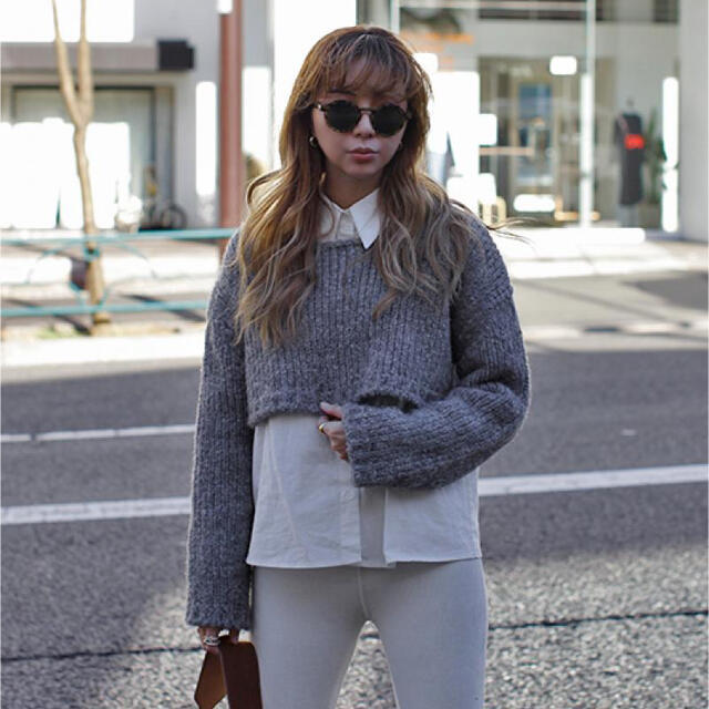 レディースCropped Knit Tops