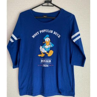 NOT FM ドナルドダック　Tシャツ　七分袖　ディズニー　Lサイズ(Tシャツ(長袖/七分))