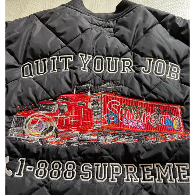 Supreme(シュプリーム)のQuit Your Job Quilted Work Jacket メンズのジャケット/アウター(ブルゾン)の商品写真