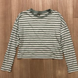 エイチアンドエム(H&M)のH&M ボーダー 長そでシャツ(Tシャツ/カットソー)