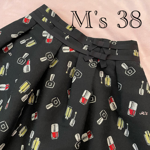 美品❤︎M’S GRACY❤︎エムズグレイシー❤︎コスメ柄 スカート38