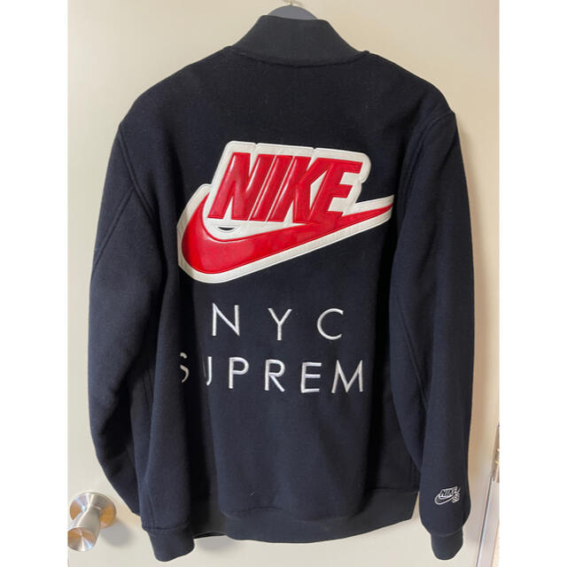 L supreme Nike sb varsity jacket スタジャン