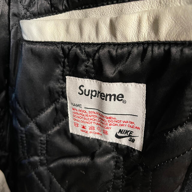 L supreme Nike sb varsity jacket スタジャン