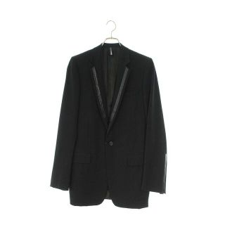 ディオールオム(DIOR HOMME)のディオール・オム 02AW リフレクション期/2HH1020551 レザートリミングラペルテーラードジャケット メンズ 46(その他)