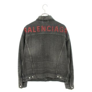 バレンシアガ(Balenciaga)のバレンシアガ バックロゴオーバーサイズデニムジャケット 50(Gジャン/デニムジャケット)