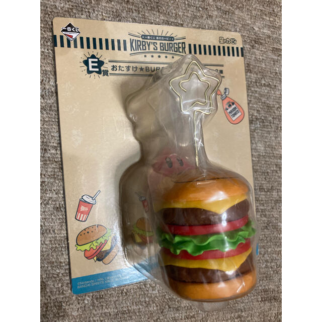 BANDAI(バンダイ)の星のカービィ一番くじ　E賞  おたすけ★BURGERフィギュア　カービィ エンタメ/ホビーのおもちゃ/ぬいぐるみ(キャラクターグッズ)の商品写真