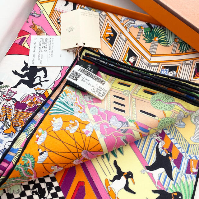 HERMES - ご専用 エルメス スカーフ カレ90 アニマポリスの通販 HERMES - ご専用 エルメス スカーフ カレ90 アニマポリスの通販