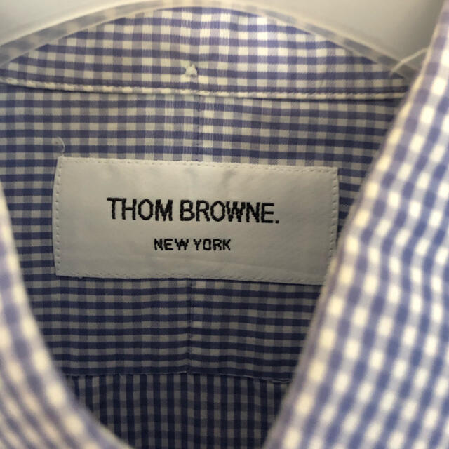 THOM BROWNE　 ボタンダウンチェックシャツ　トムブラウン
