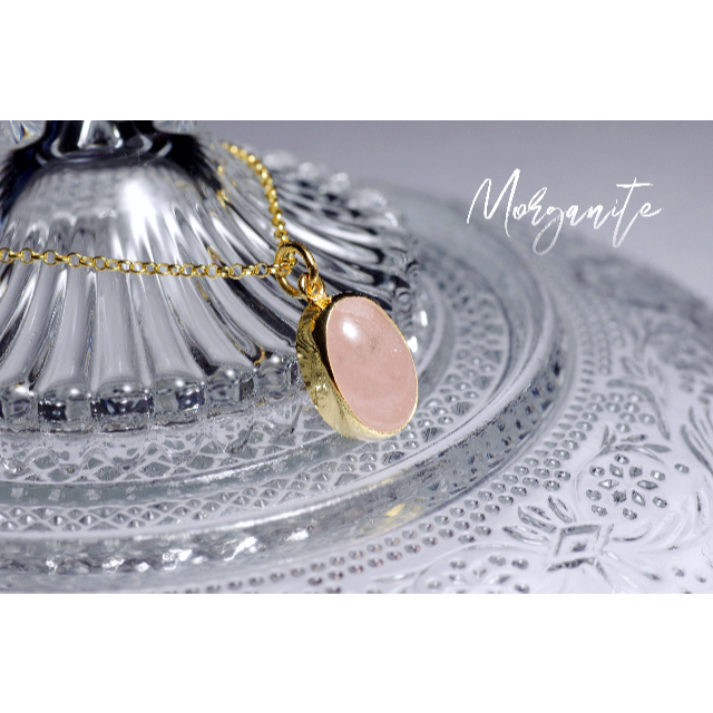 20%OFF『Morganite』世界でひとつの天然石ネックレスs925+22k 20%OFF『Morganite』世界でひとつの天然石ネックレスs925+22k