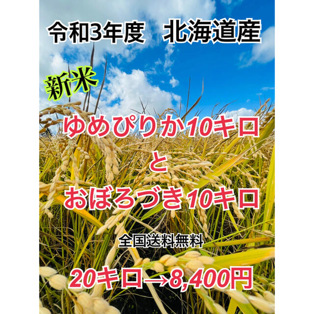 舟型トート TEN様専用・令和3年度産 ゆめ10キロ・おぼろ10キロ・合計20