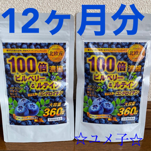 ビルベリー&ルテイン＋コンドロイチン●24ヶ月分●定価12,960円 食品/飲料/酒の健康食品(その他)の商品写真