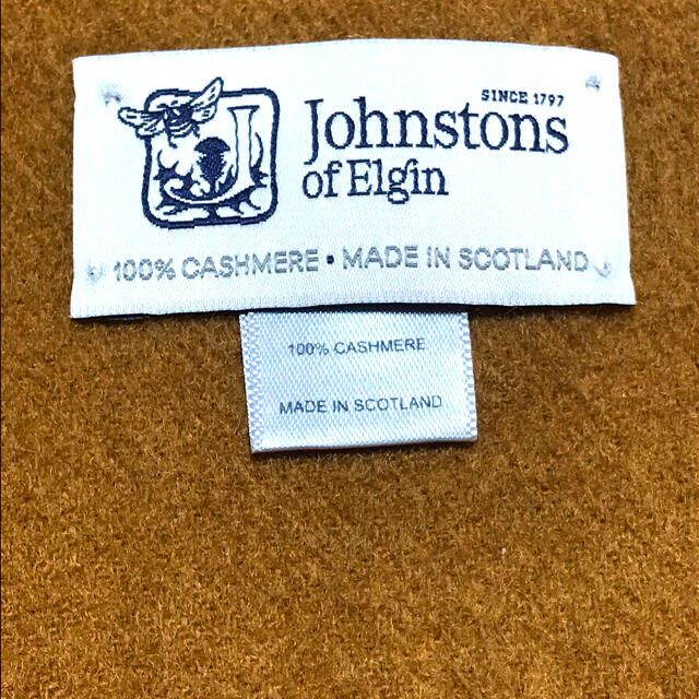 Johnstons カシミアストール ダークキャメルの通販 by ※プロフご確認下さい｜ジョンストンズならラクマ - Johnstons ジョンストンズ 大人気人気