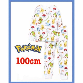 エイチアンドエム(H&M)の新品H&Mポケモン長袖パジャマ100センチピカチュウサルノリヒバニー(パジャマ)