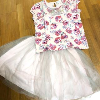 ジルスチュアートニューヨーク(JILLSTUART NEWYORK)のジルスチュアート　カットソー　スカート　セットアップ　140(Tシャツ/カットソー)