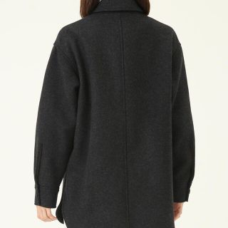 タグ付き オーラリー ライトメルトンジップシャツ チャコール size1