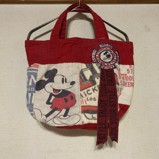 新品　デニムダンガリー  ミッキー　トートBAG Ｔ