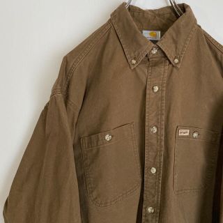 カーハート(carhartt)のカーハート　ワークシャツ carhartt  ビックシルエット　90s(シャツ)