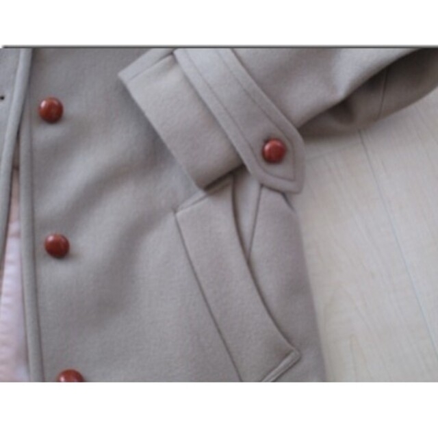 IENA(イエナ)のIENA・ウールショートコート・ベージュ・カジュアル レディースのジャケット/アウター(ピーコート)の商品写真