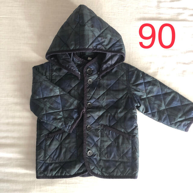 MUJI (無印良品)(ムジルシリョウヒン)の無印良品 キルティングコート ジャケット 90 キッズ/ベビー/マタニティのキッズ服男の子用(90cm~)(ジャケット/上着)の商品写真